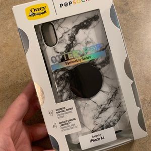 IPhone XR otter box + pop symmetry.